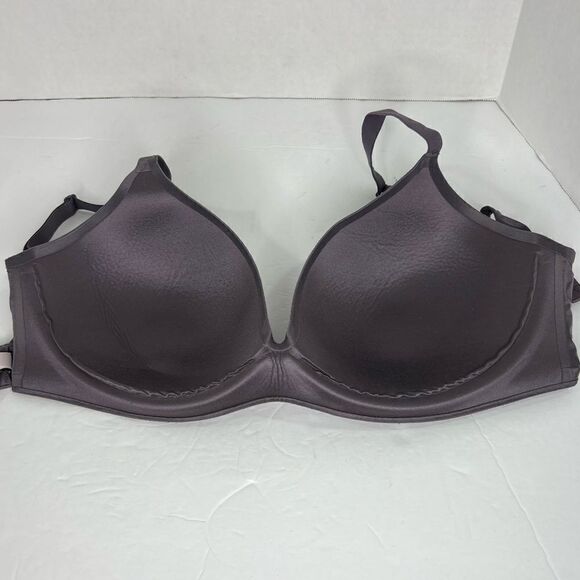Victoria Secret No Underwire Lined Semi Demi Lavender Purple Soft Bra Sz 36D - Picture 4 of 6